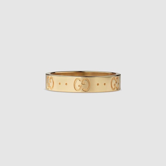 Gucci Jewelry - Authentic 18k Yellow Gold Gucci Icon GG Thin Band